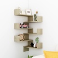 vidaXL Wand-Eckregale 2 Stk. Sonoma-Eiche 40x40x50 cm Spanplatte