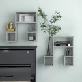 vidaXL Wandregale 2 Stk. Betongrau 50x15x50 cm Spanplatte