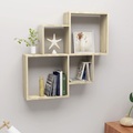 vidaXL, vidaXL Würfelregal Sonoma-Eiche 80x15x78,5 cm Spanplatte