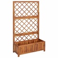 vidaXL, vidaXL Hochbeet mit Spalier 85x38x150 cm Massivholz Akazie