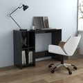 vidaXL Computertisch Hochglanz-Schwarz 102,5x35x75 cm Spanplatte