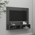 vidaXL TV-Wandschrank Grau 102x23,5x90 cm Spanplatte