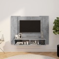 vidaXL TV-Wandschrank Betongrau 120x23,5x90 cm Spanplatte