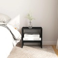vidaXL Nachttische 2 Stk. Schwarz 40x30,5x40 cm Kiefer Massivholz