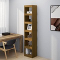 vidaXL Bücherregal/Raumteiler Honigbraun Massivholz Kiefer