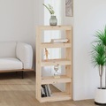 vidaXL Bücherregal Raumteiler 60x30x135,5 cm Massivholz Kiefer
