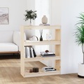 vidaXL Bücherregal Raumteiler 80x30x103,5 cm Massivholz Kiefer