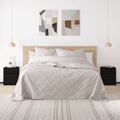 vidaXL Nachttisch Schwarz 40x31x50 cm Massivholz Kiefer