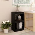 vidaXL Bücherregal Schwarz 40x30x71,5 cm Massivholz Kiefer