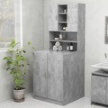 vidaXL Waschmaschinenschrank Betongrau 70,5x25,5x90 cm