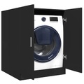 vidaXL Waschmaschinenschrank Schwarz 71x71,5x91,5 cm