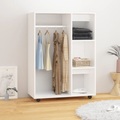 vidaXL Kleiderschrank Weiß 80x40x110 cm Spanplatte