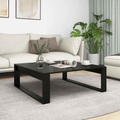 vidaXL Couchtisch Schwarz 100x100x35 cm Spanplatte