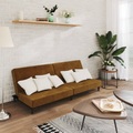 vidaXL Schlafsofa 2-Sitzer Braun Samt