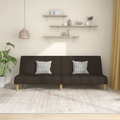 vidaXL Schlafsofa 2-Sitzer Dunkelbraun Stoff