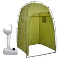 vidaXL, vidaXL Tragbares Camping-Waschbecken mit Zelt 20 L