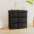 vidaXL, vidaXL Aufbewahrungsschrank mit 6 Schubladen 55×29×55 cm Schwarz Stahl