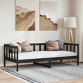 vidaXL Tagesbett Schwarz Kiefer Massivholz 90x200 cm