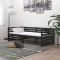 vidaXL Tagesbett Schwarz Kiefer Massivholz 90x200 cm