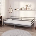 vidaXL Tagesbett Grau Kiefer Massivholz 90x200 cm