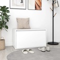 vidaXL Flurbank 80x40x45 cm Spanplatte Weiß