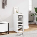 vidaXL Schuhschrank Weiß 31,5x35x70 cm Spanplatte