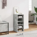 vidaXL Schuhschrank Betongrau 31,5x35x70 cm Spanplatte