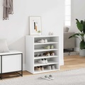 vidaXL Schuhschrank Weiß 60x35x70 cm Spanplatte