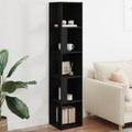 vidaXL Eckregal Schwarz 33x33x164,5 cm Spanplatte
