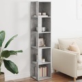 vidaXL Eckregal Betongrau 33x33x164,5 cm Spanplatte