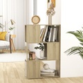 vidaXL Bücherregal Raumteiler Sonoma-Eiche 60x24x94 cm Spanplatte