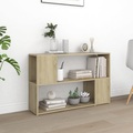 vidaXL Bücherregal Sonoma-Eiche 100x24x63 cm Spanplatte