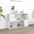 vidaXL Bücherregal Hochglanz-Weiß 100x24x63 cm Spanplatte