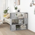 vidaXL Bücherregal Raumteiler Betongrau 100x24x94 cm