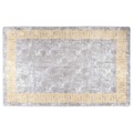vidaXL Teppich Waschbar 80x150 cm Grau Rutschfest