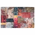 vidaXL Teppich Waschbar Patchwork 160x230 cm Mehrfarbig Rutschfest