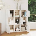 vidaXL Bücherregal Beton-Optik 88,5x27,5x88 cm Spanplatte