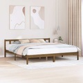 vidaXL Massivholzbett Honigbraun Kiefer 200x200 cm