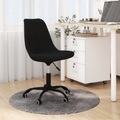 vidaXL Bürostuhl Drehbar Schwarz Stoff