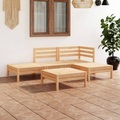 vidaXL 5-tlg. Garten-Lounge-Set Massivholz Kiefer