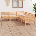 vidaXL 5-tlg. Garten-Lounge-Set Massivholz Kiefer