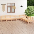 vidaXL 8-tlg. Garten-Lounge-Set Massivholz Kiefer