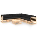 vidaXL 8-tlg. Garten-Lounge-Set mit Kissen Massivholz Kiefer