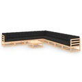 vidaXL 10-tlg. Garten-Lounge-Set mit Anthrazit Kissen Kiefernholz