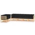 vidaXL 6-tlg. Garten-Lounge-Set mit Anthrazit Kissen Kiefernholz