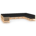 vidaXL 12-tlg. Garten-Lounge-Set mit Anthrazit Kissen Kiefernholz