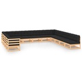 vidaXL 13-tlg. Garten-Lounge-Set mit Anthrazit Kissen Kiefernholz