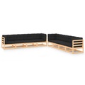 vidaXL 8-tlg. Garten-Lounge-Set mit Anthrazit Kissen Kiefernholz