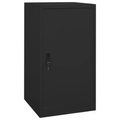 vidaXL, vidaXL Sattelschrank Schwarz 53x53x105 cm Stahl