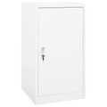 vidaXL, vidaXL Sattelschrank Weiß 53x53x105 cm Stahl